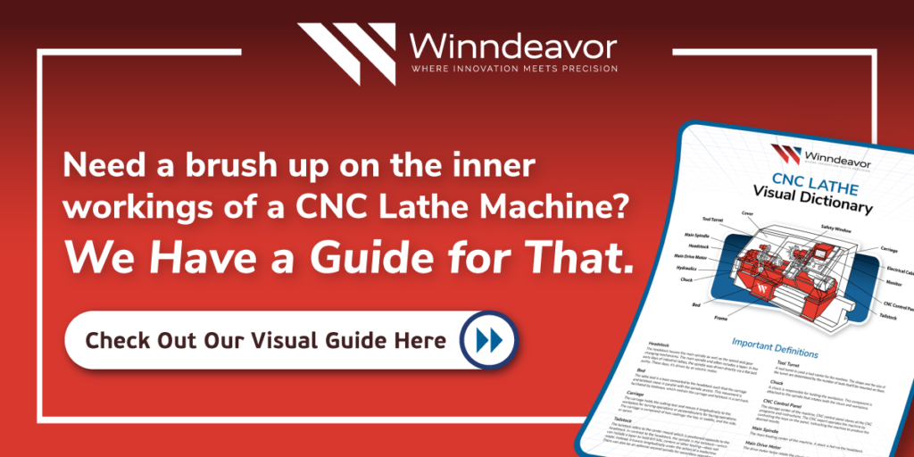 Need to brush up on the inner workings of a CNC Lathe Machine? We have a guide for that. Check out our visual guide here